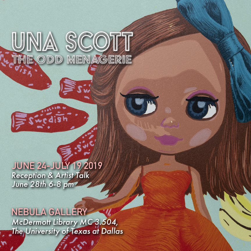 Art Exhibition by Una Scott Opens June 24th at Nebula Gallery (UTD)