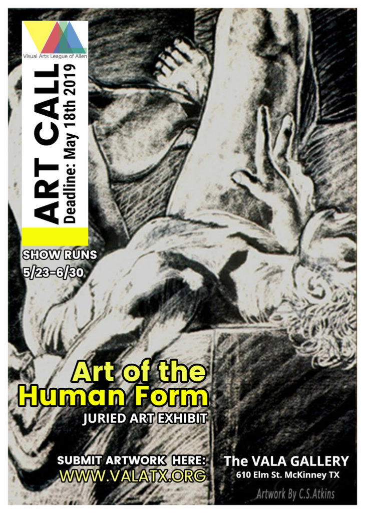 VALA Art Call – Art of the Human Form deadline May 23