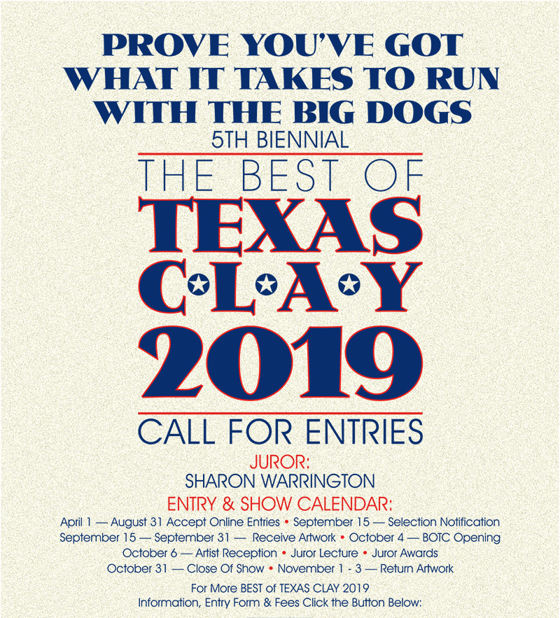 Best of Texas Clay 2019 – Call for Artists