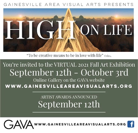 GAVA’s High on Life – virtual exhibit Sept. 12 – Oct. 3