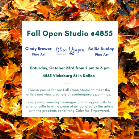 Fall Open Studio @4855 on Oct. 23rd