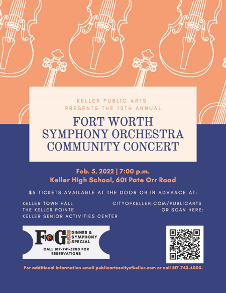 2022 Keller – Fort Worth Symphony Orchestra Concert April 23