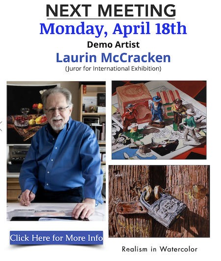 Society of Watercolor Artists April 18th meeting – Lauren McCracken demo