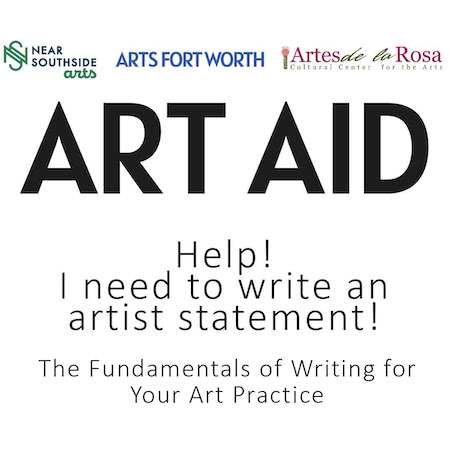 ART AID: Fundamentals of Writing for Your Art Practice June 14th FREE