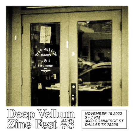 Deep Vellum Zine Fest Nov. 19