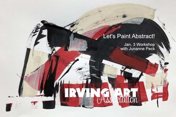 Let’s Paint Abstract! Jan. 3rd workshop with Junanne Peck