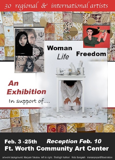 Woman, Life, Freedom DFW Exhibition at Arts Fort Worth